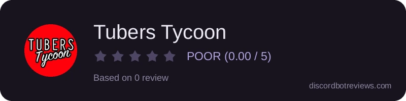 Rating widget preview for Tubers Tycoon