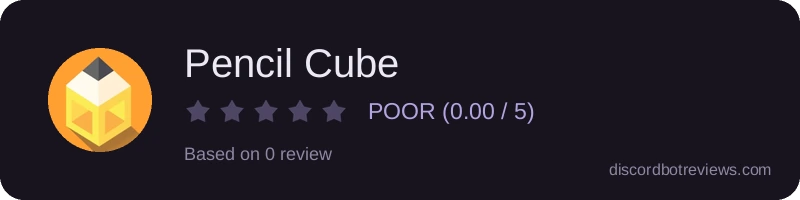 Rating widget preview for Pencil Cube