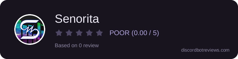 Rating widget preview for Senorita