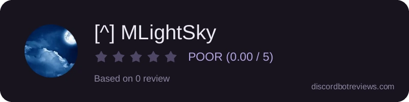 Rating banner for [^] MLightSky
