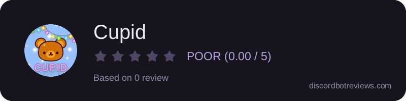 Rating widget preview for Cupid
