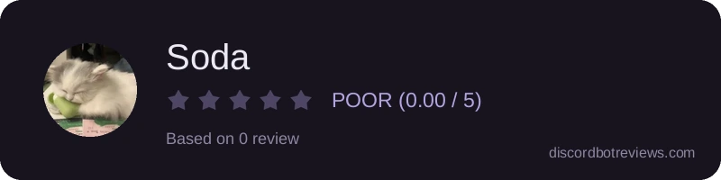 Rating widget preview for Soda