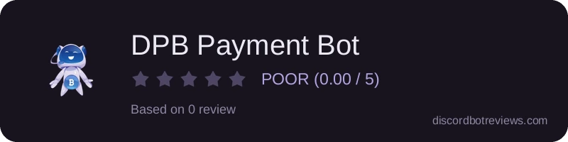 Rating widget preview for DPB Payment Bot