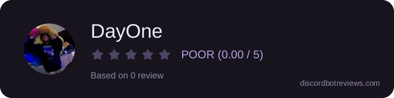 Rating widget preview for DayOne