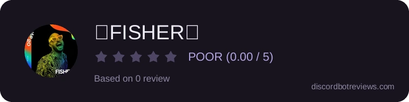 Rating widget preview for 🐠FISHER🐠