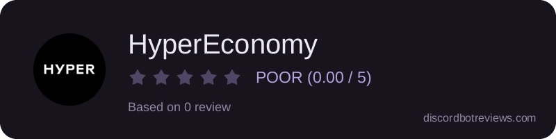 Rating widget preview for HyperEconomy
