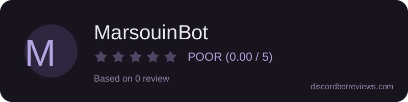 Rating banner for MarsouinBot