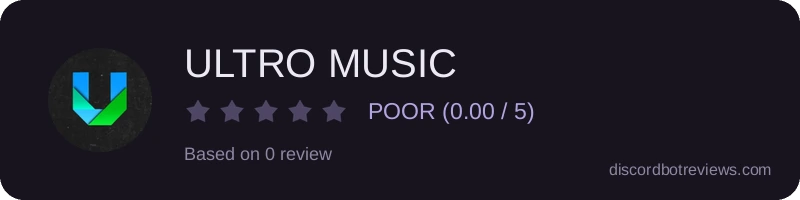 Rating widget preview for ULTRO MUSIC