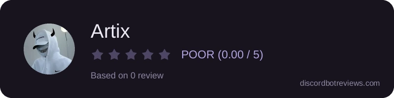 Rating widget preview for Artix