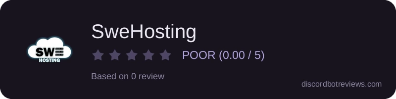 Rating widget preview for SweHosting