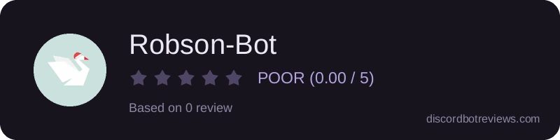 Rating widget preview for Robson-Bot