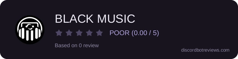 Rating widget preview for BLACK MUSIC