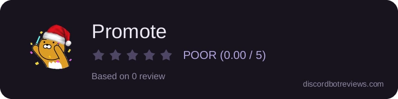 Rating widget preview for Promote