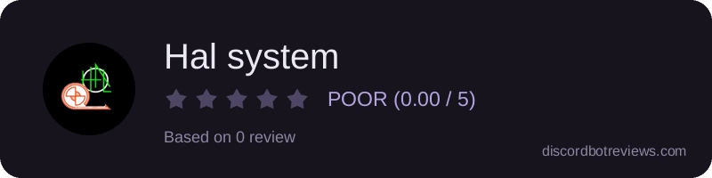 Rating widget preview for Hal system