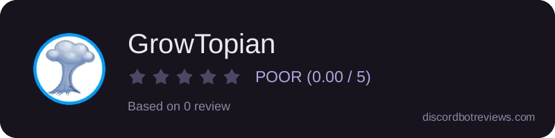 Rating widget preview for GrowTopian
