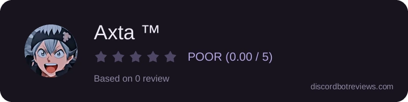 Rating widget preview for Axta ™