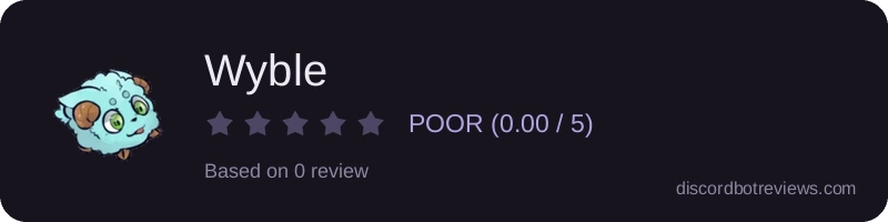 Rating widget preview for Wyble