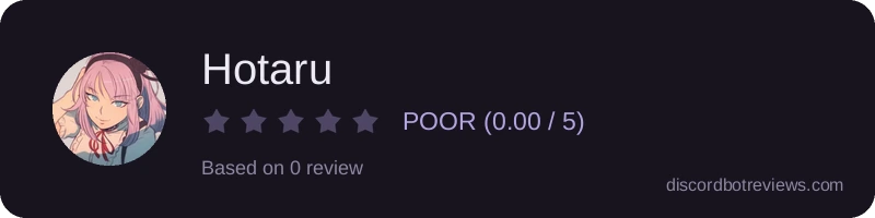 Rating widget preview for Hotaru