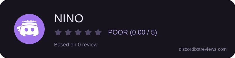 Rating widget preview for NINO