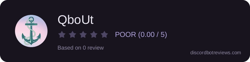 Rating widget preview for QboUt