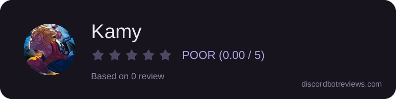 Rating widget preview for Kamy