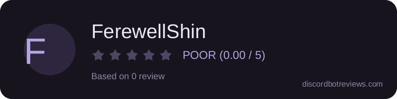 Rating widget preview for FerewellShin