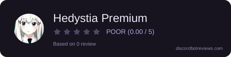 Rating widget preview for Hedystia Premium