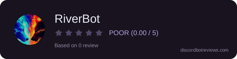 Rating widget preview for RiverBot