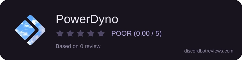 Rating widget preview for PowerDyno