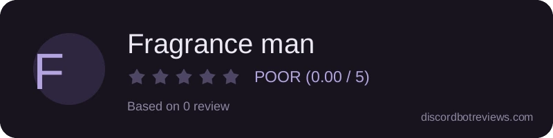 Rating widget preview for Fragrance man