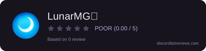 Rating banner for LunarMG✨