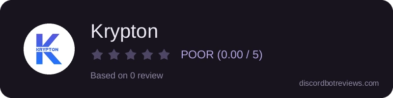 Rating widget preview for Krypton
