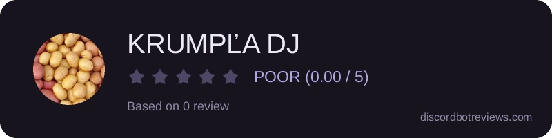Rating widget preview for KRUMPĽA DJ