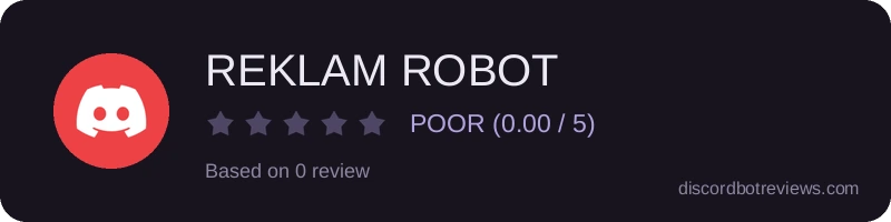 Rating banner for REKLAM ROBOT