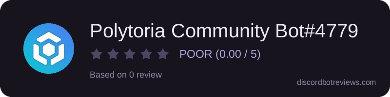 Rating widget preview for Polytoria Community Bot#4779