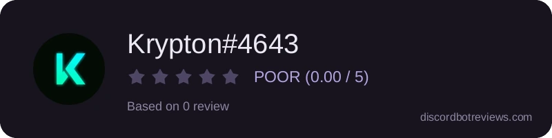 Rating widget preview for Krypton#4643