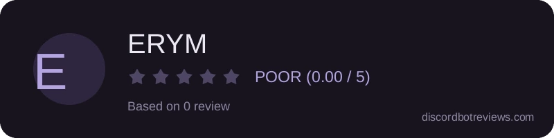 Rating widget preview for ERYM
