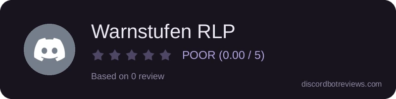 Rating widget preview for Warnstufen RLP