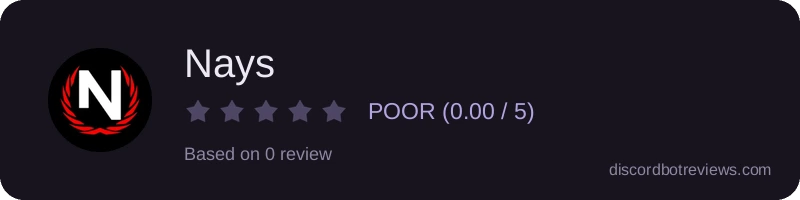Rating widget preview for Nays