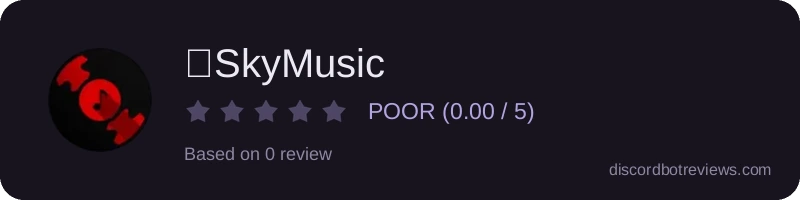 Rating widget preview for ⭐SkyMusic