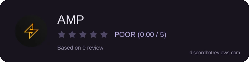 Rating widget preview for AMP