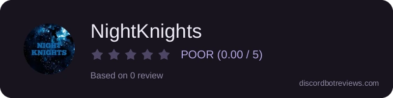 Rating widget preview for NightKnights