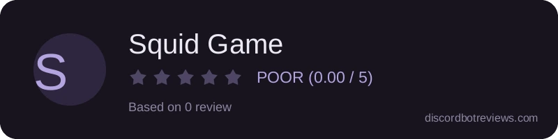 Rating widget preview for Squid Game