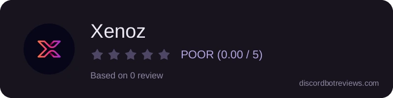 Rating widget preview for Xenoz