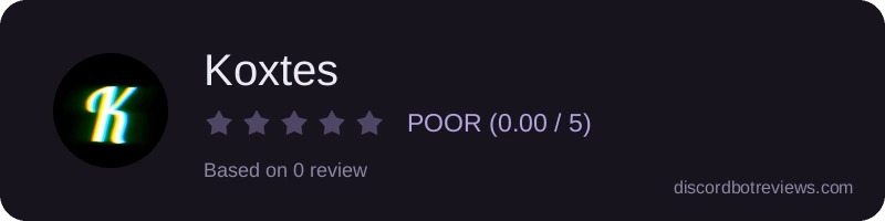 Rating widget preview for Koxtes