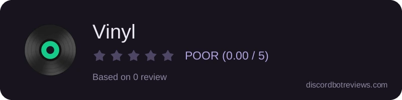 Rating widget preview for Vinyl