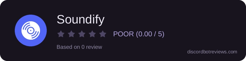 Rating widget preview for Soundify