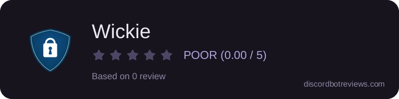 Rating widget preview for Wickie