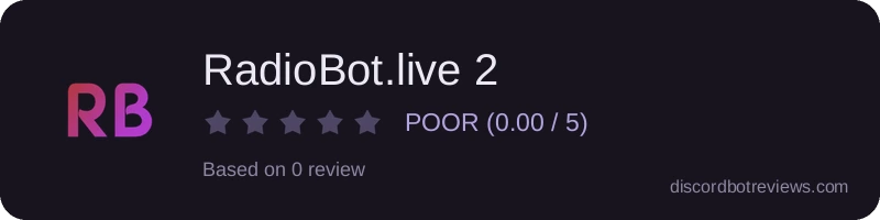 Rating banner for RadioBot.live 2