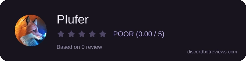 Rating widget preview for Plufer